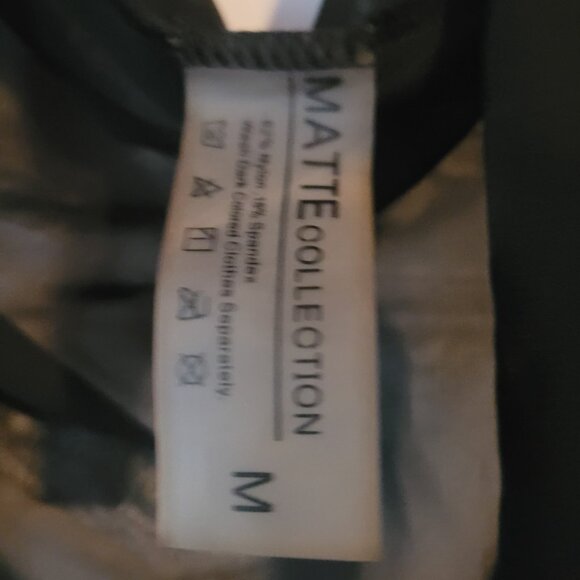 Matte Collection sheer black swimsuit sarong wrap coverup - Picture 2 of 2